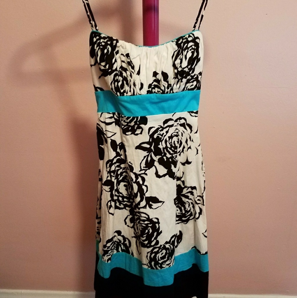 Spaghetti-Strap Floral Print Summer Dress